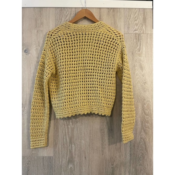 Vince - Women's Crochet Cardigan/ Beige / XS / NWT - Picture 3 of 9